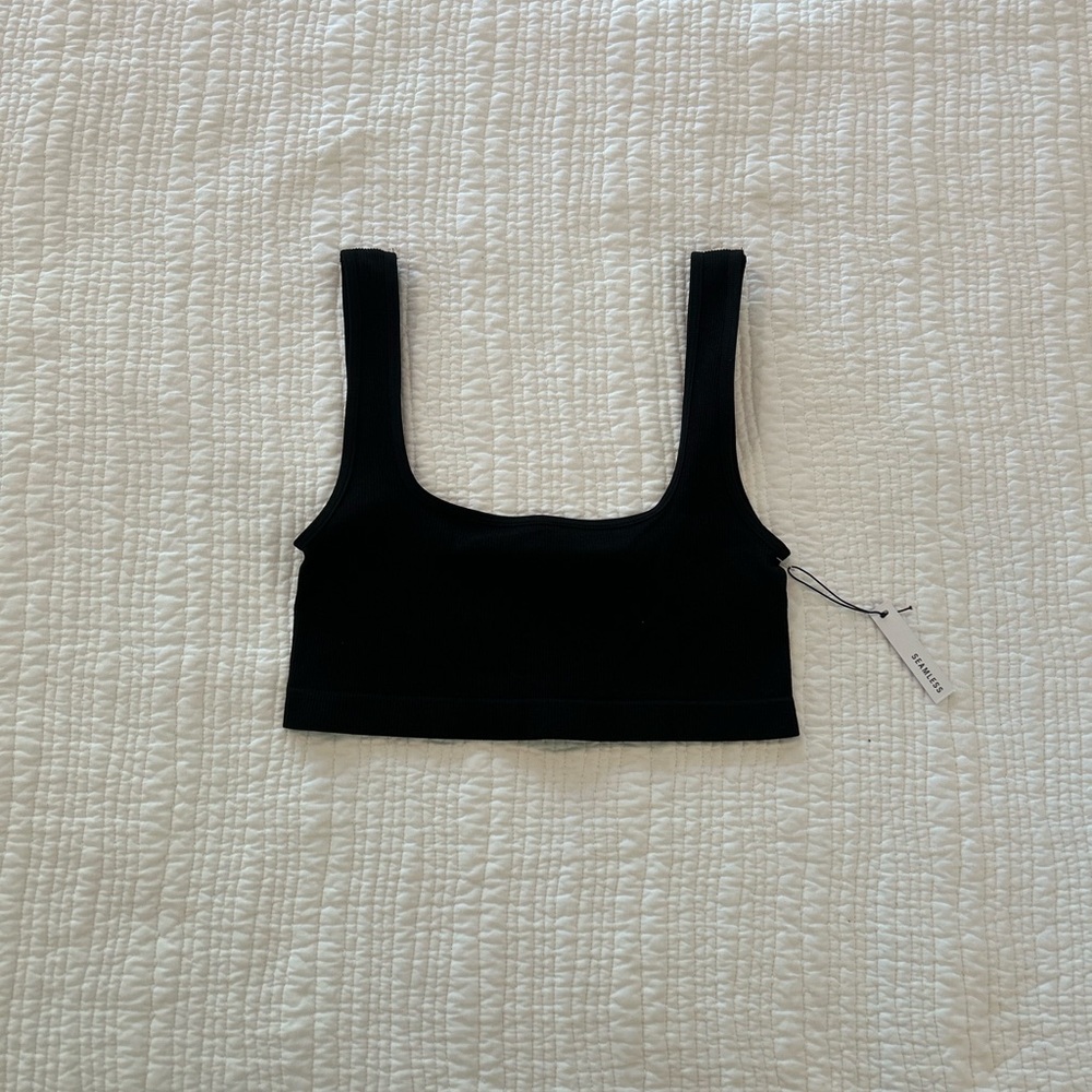 Black Women's Crop Top